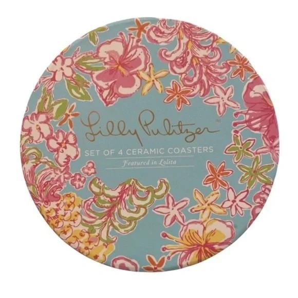 Lilly Pulitzer Ceramic Coaster Set