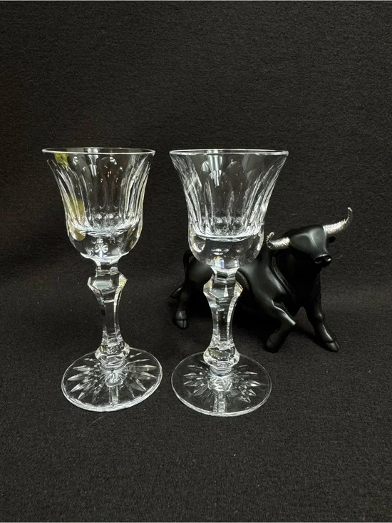 Waterford Crystal Clear Cut Stemmed Wine Glasses - Clear (Set of 2)