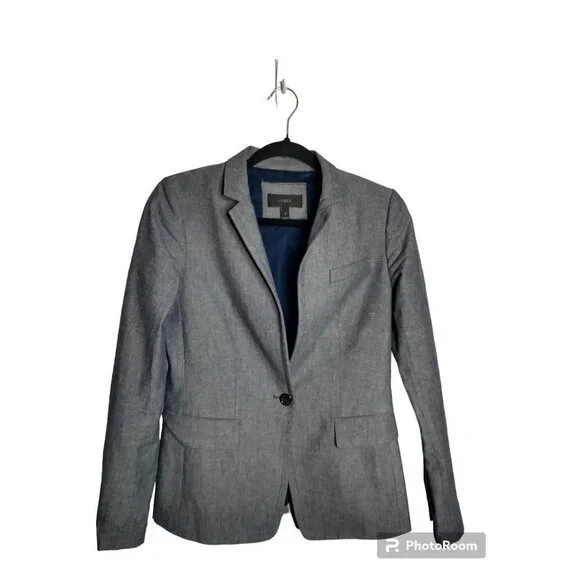 J. Crew Regent Blazer One Button in Gray, size 2