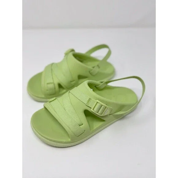 Chaco Chillos Kids Sandals Green Slip On Water Sport Outdoor Waterproof Size 4