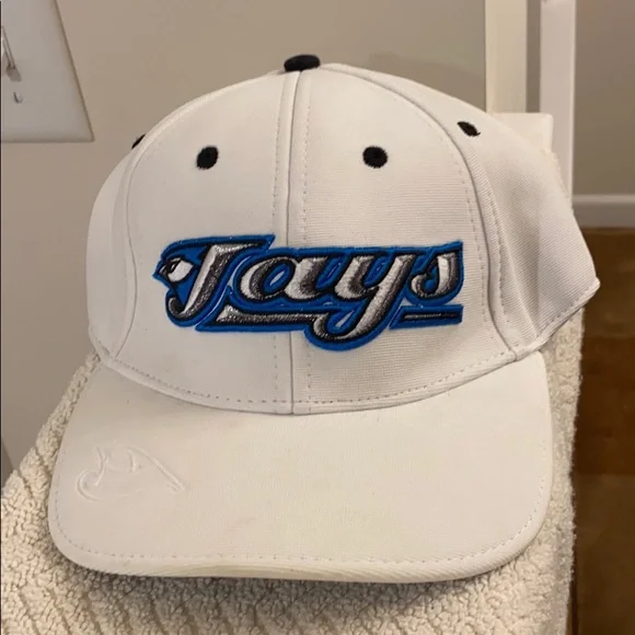 Vintage MLB Toronto Blue Jays White Baseball Hat 30th Season 1977-2006 Men’s S/M