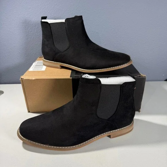 Vance CO Men's‎ Black Suede Chelsea Boots Size 9W