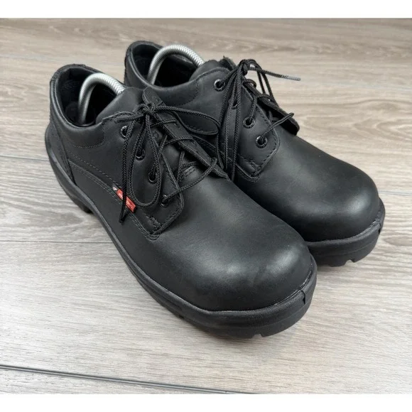 Red Wing Men's Model 6633 Low Cut Oxford Boots Steel King Toe Black Size 10.5D