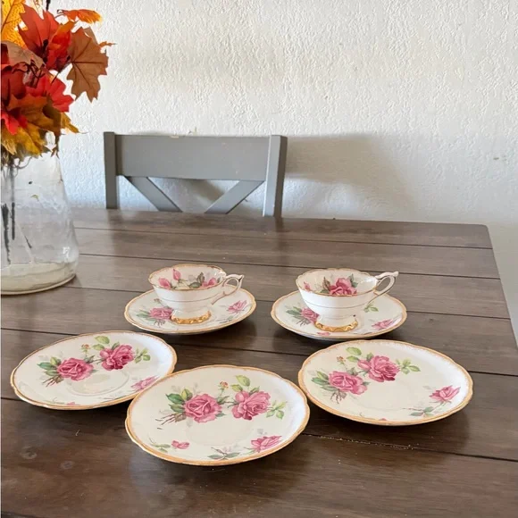 Royal Stafford Bone China Tea Cup & Saucer Set – Berkeley Rose – Vintage England