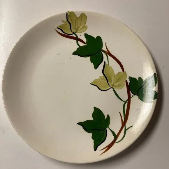 Vintage Blue Ridge Southern Potteries Plantation Ivy Luncheon Plate  3/8 inches
