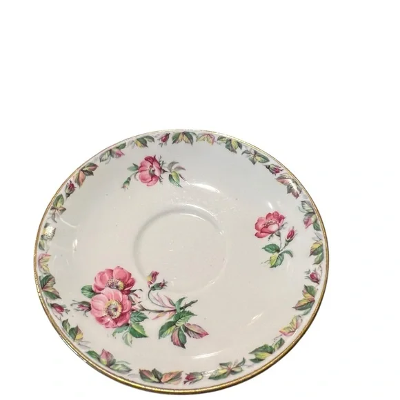 Vintage Salisbury Bone China Tea‎ Saucer Porcelain Cottagecore Grandmacore