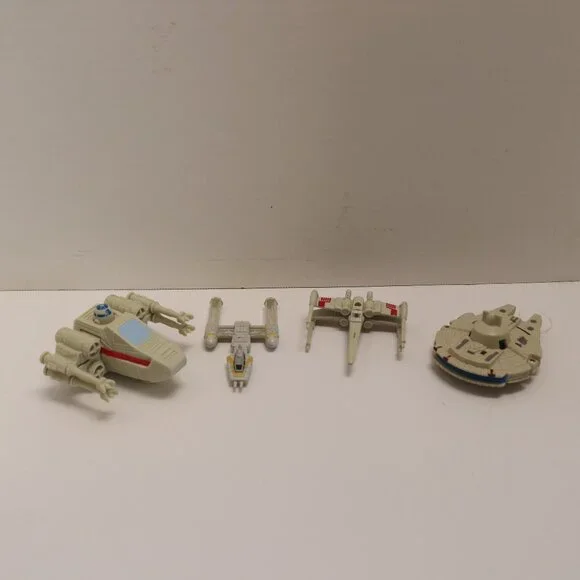 Lot of 4 Star‎ Wars Vehicles Made of Hard Plastic some made for Burger King
