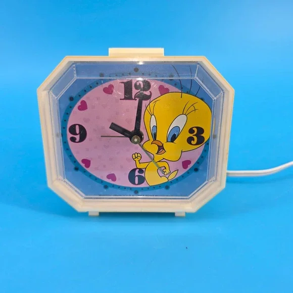 Vintage Westclox Tweety Bird Alarm Clock 1994 Warner Bros Looney Tunes 220902254