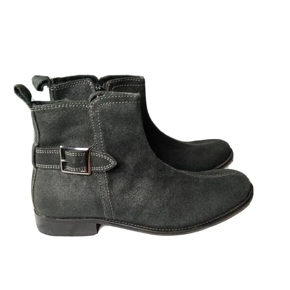 Red Tape Cyril Chukka Boots Men's Size 9.5 Nubuck Leather Black