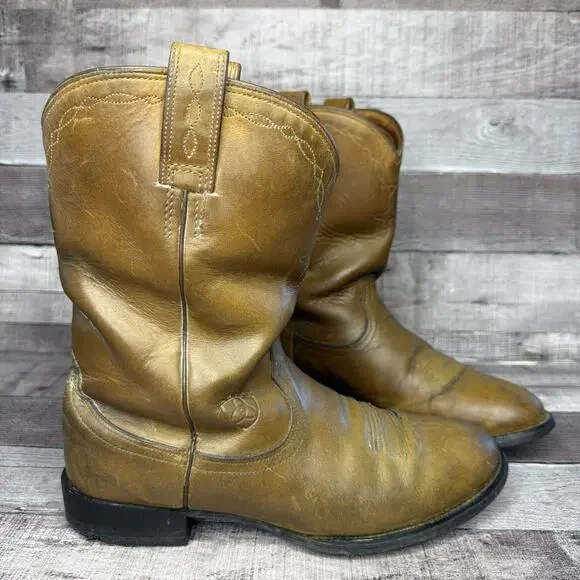 Ariat Boots Brown Leather Cowboy Western Work Men’s Size 8 B