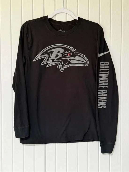 Nike Black Baltimore Ravens Long Sleeve Logo Tee