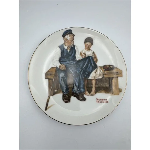 Norman Rockwell Set of 4 1982 Plates 