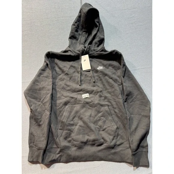 Nike Fleece  Hoodie Men Sz Medium Tall‎ Black New