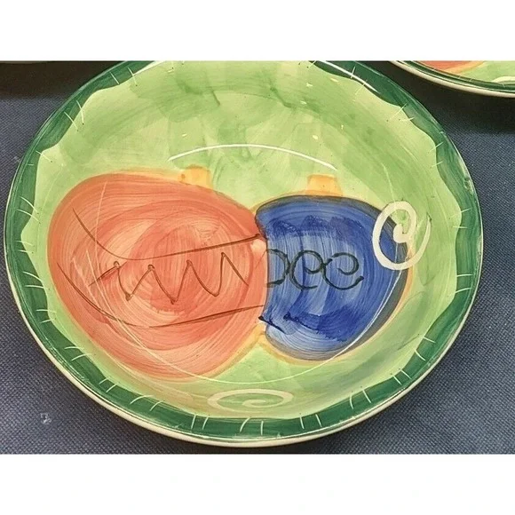 Studio 33  Holiday Coupe Salad/Pasta Bowl S3X1 Handpainted Retired