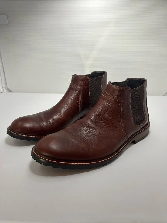 Johnston & Murphy Bedford Men's Chelsea Boots Size 11 Brown Leather 59-3332