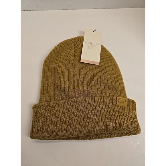 Calia By Carrie‎ Underwood Women's Ribbed Beanie: Tan Brown NEW