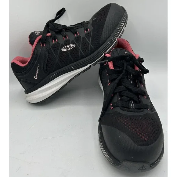 Keen Utility Safety Steel Toe Work Shoes F2413-18 Black‎ Men's Size 8