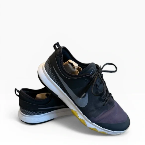 Nike Men's Black and Purple Athletic Golf ⛳️ Shoes