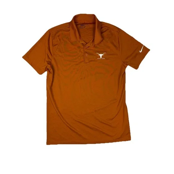 NIKE Golf Dri-Fit Men's Burnt Orange Polo, Tennessee Longhorns‎ Golf Club