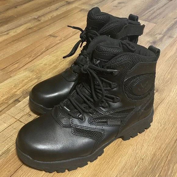 Thorogood Deuce 6 Mens Black Waterproof Tactical Side Zip Boots 834-6218 Size8XW