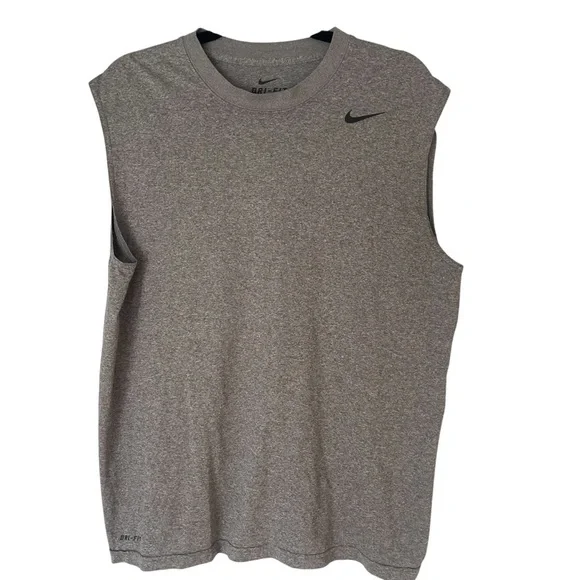 Nike Dri-Fit Men's Sleeveless Shirt Workout Sz Large