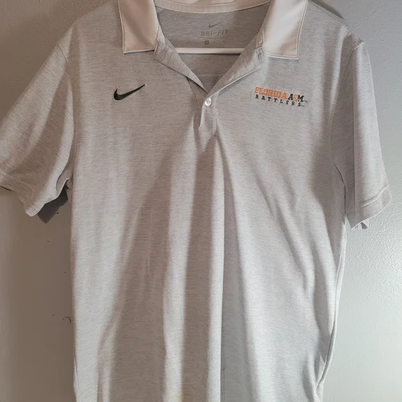 Nike‎ Light Gray Polo Shirt. Florida A&M.
