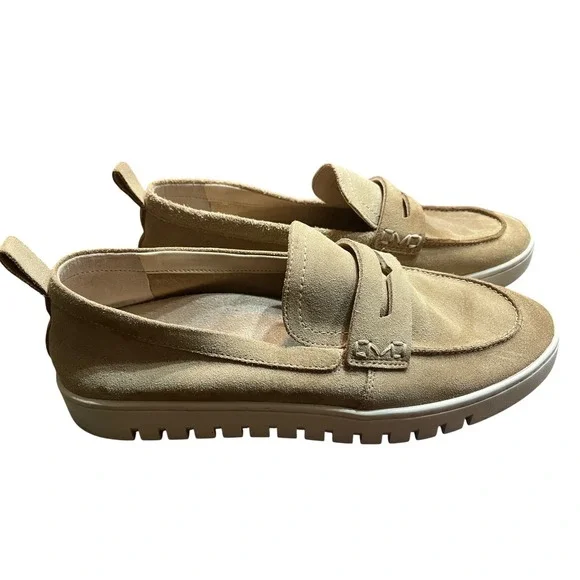 Vionic Journey Uptown Loafer Suede‎ Flats Travel Sneakers Tan Women's Size 10