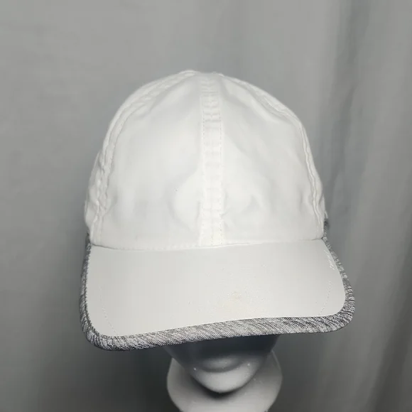 Hind White Cap with Gray Trim
