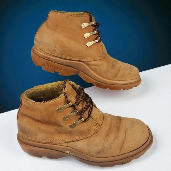 Men's Nike Air Jordan Boots  8.5 Pound Camel 306907-771 306907 771‎ Winter Retro
