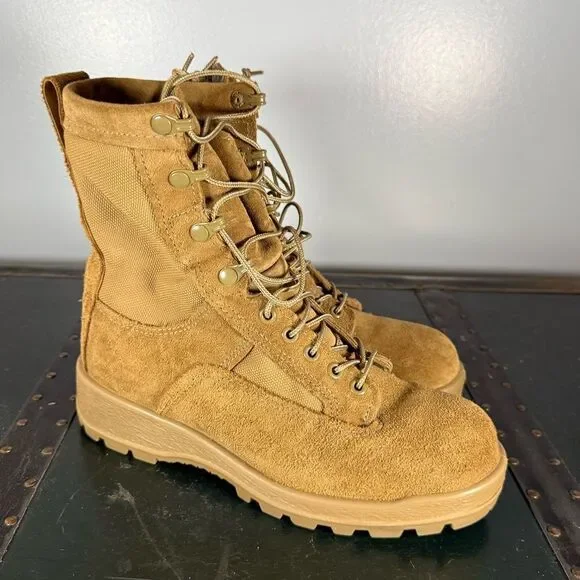 Altama Temperate Weather Combat Boots Sz 6 USM Coyote Safety Toe Gore-Tex