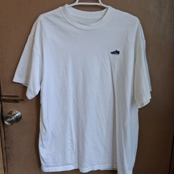 Nike  Max90 Fit Embroidered Air Force T-Shirt Sz M Men's FV3751 100 White EUC‎