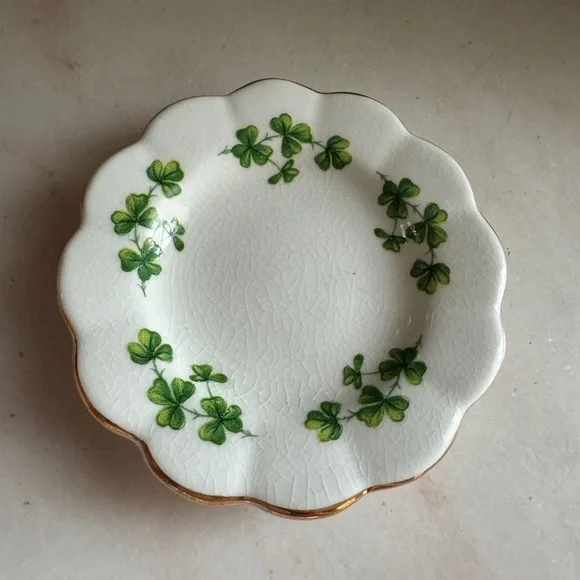 Vintage Healacraft Bone China England Miniature Saucer