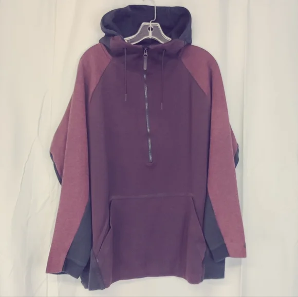 Nike Tech Fleece Half Zip Hoodie Burgundy Black Men's XL