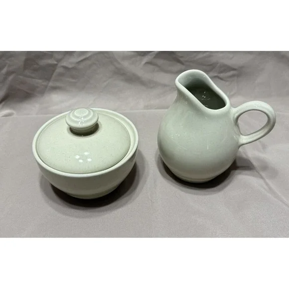 Vintage Pfaltzgraff Cappuccino Sugar Bowl with  Lid‎ and Creamer