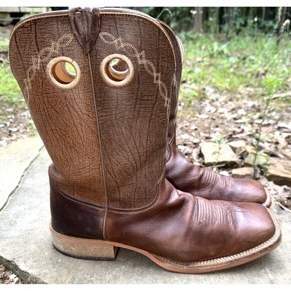 Justin Men's Bent Rail BR773 13D western Cowboy Boot grizzly brown full grain