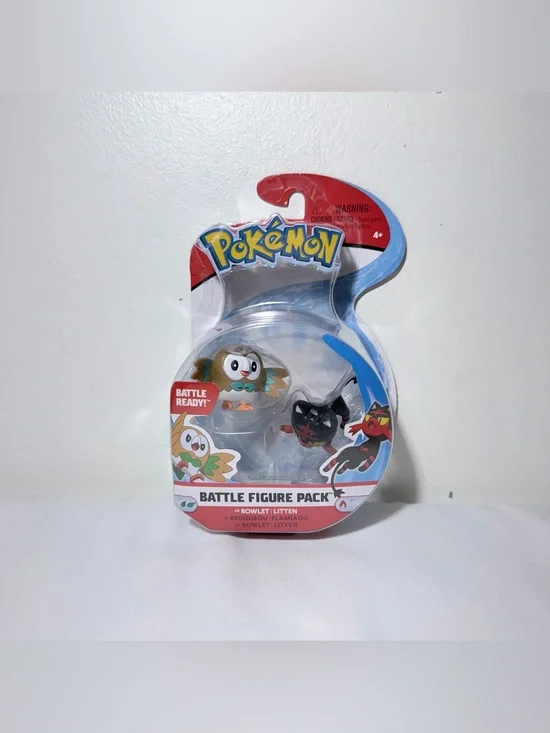 Pokémon Battle Figure Pack - Rowlet & Litten