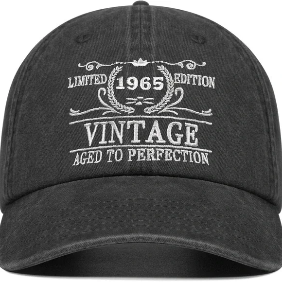 Vintage 1965 Baseball Cap‎ Aged To Perfection Cotton Adjustable Hat New