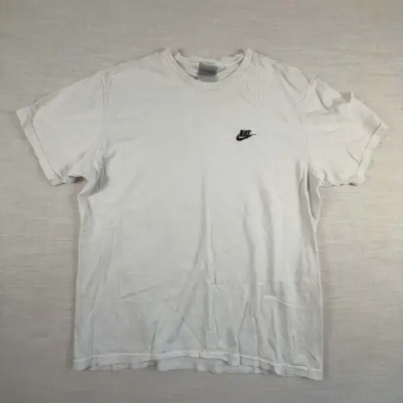 Nike Vintage Embroidered Swoosh T-Shirt White Size Large