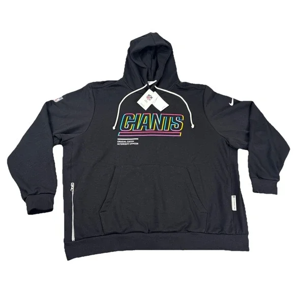 AUTHENTIC Nike New York Giants Men's 2025 Crucial Catch NFL Sideline Hoodie XL