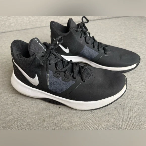 Nike Mens Air Precision 2 Size 6.5‎ AQ3521-001 Black Basketball Shoes Sneakers