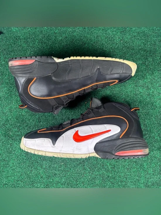 Nike Air Penny 1 Total Orange 2018 685153-002 Men's Mid Top Sneaker Sz 14