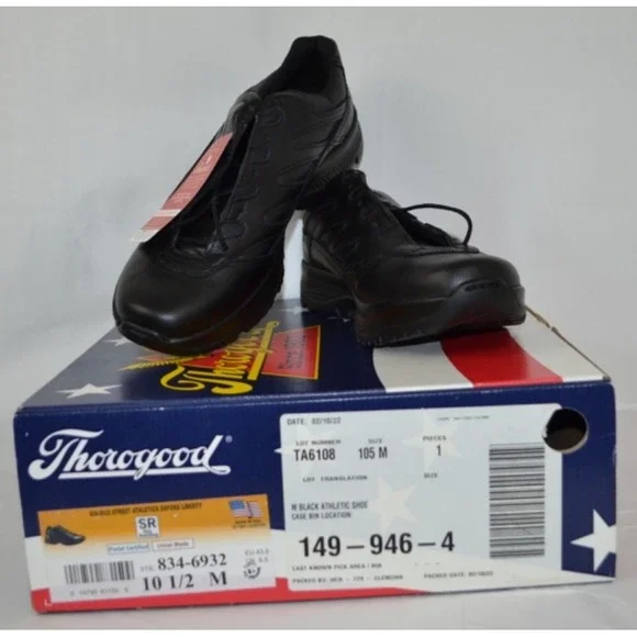 Thorogood Mens Street Athletics Liberty Slip-Resistant Shoe Sz 10.5 USA 834-6932