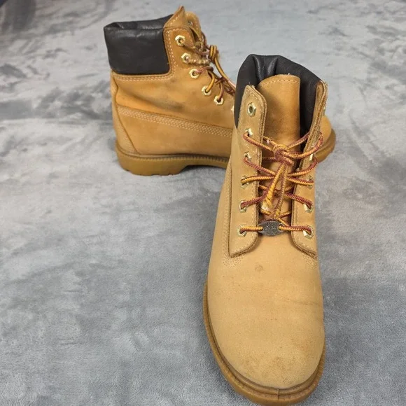 Timberland Original Classic 6-Inch Basic Waterproof Boots Nubuck Tan Men 7 M ...