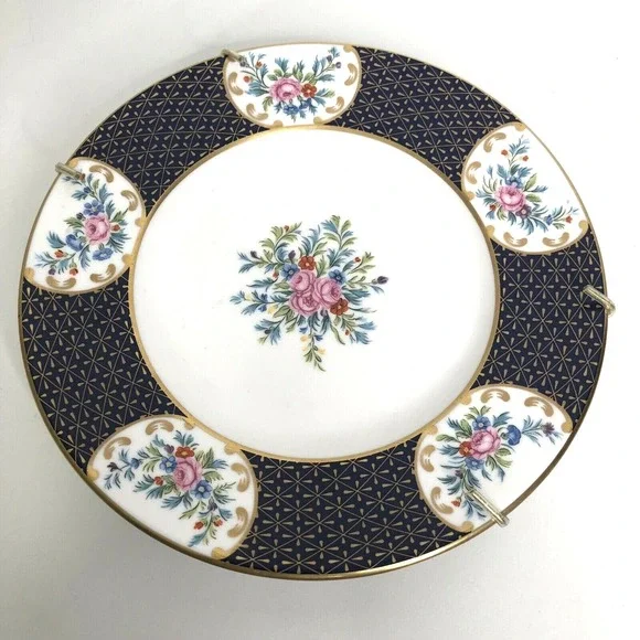 Royal Worcester Vtg 1994 Chamberlains Rose Accent Salad Plate Decor Wall Hanger