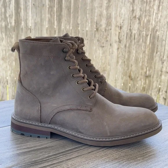 Arkbird Boots Mens Size 9.5 Leather Lace Up Rubber Sole‎ Casual Oxford Shoes