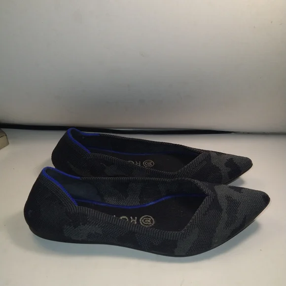 Rothy's The Point Camo Knit Flats Shoes Women's sz 7.5.