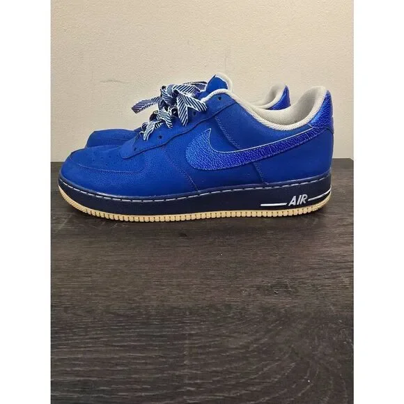 Nike Air Force 1  Game Royal White Men's Size 13 488298-422 2013 Rare