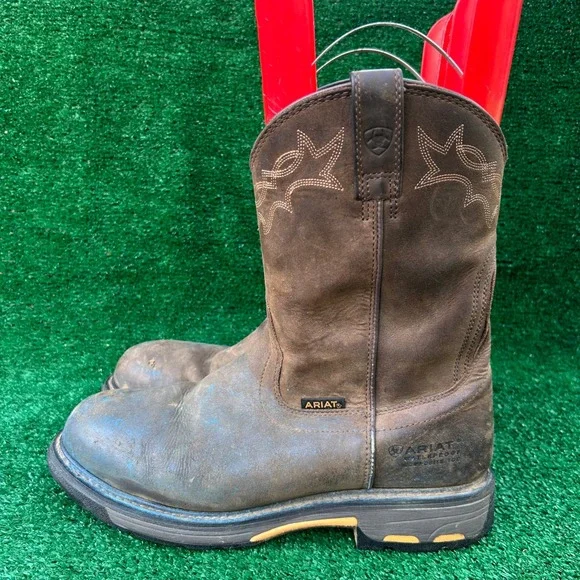 Ariat Groundbreaker Waterproof Composite Toe  Boots Mens 12EE Leather 10014234