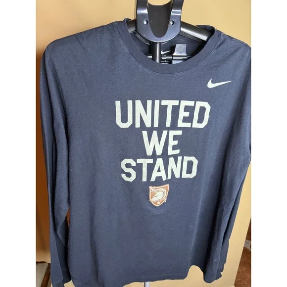 Nike Mens United We Stand Task Force Dagger Long Sleeve T-Shirt Black Large