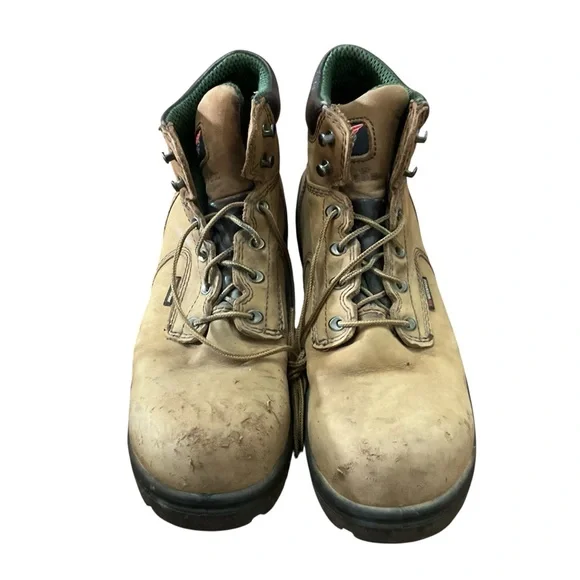 Red Wing King Toe Boots Mens 12 Brown Leather Steel workboots